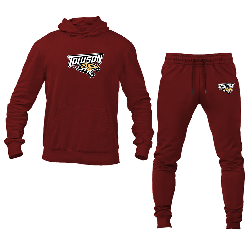 Men's Towson Tigers Hoodie Joggers Set